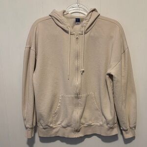 Old Navy So Comfy Oversized Cream  Hoodie